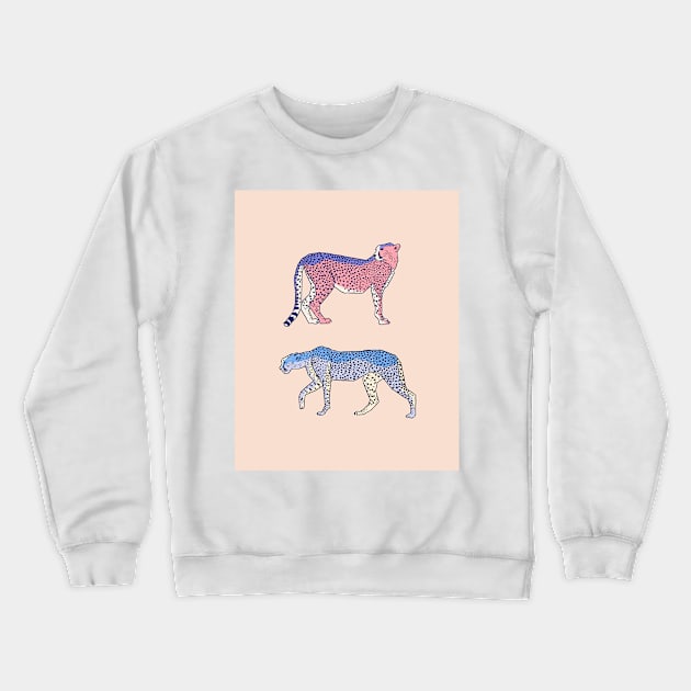 Cheetah 2 Crewneck Sweatshirt by fernandaschallen